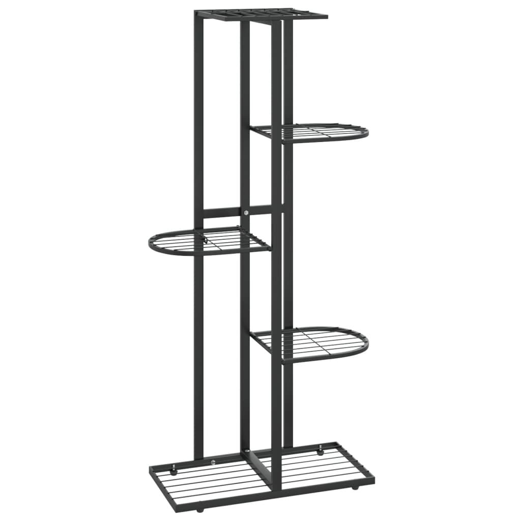 Piedistallo per Piante a 5 Piani 43x22x98 cm in Metallo Nerocod mxl 96965