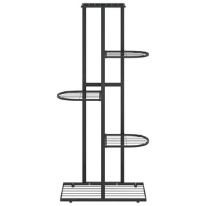 Piedistallo per Piante a 5 Piani 43x22x98 cm in Metallo Nero 336110