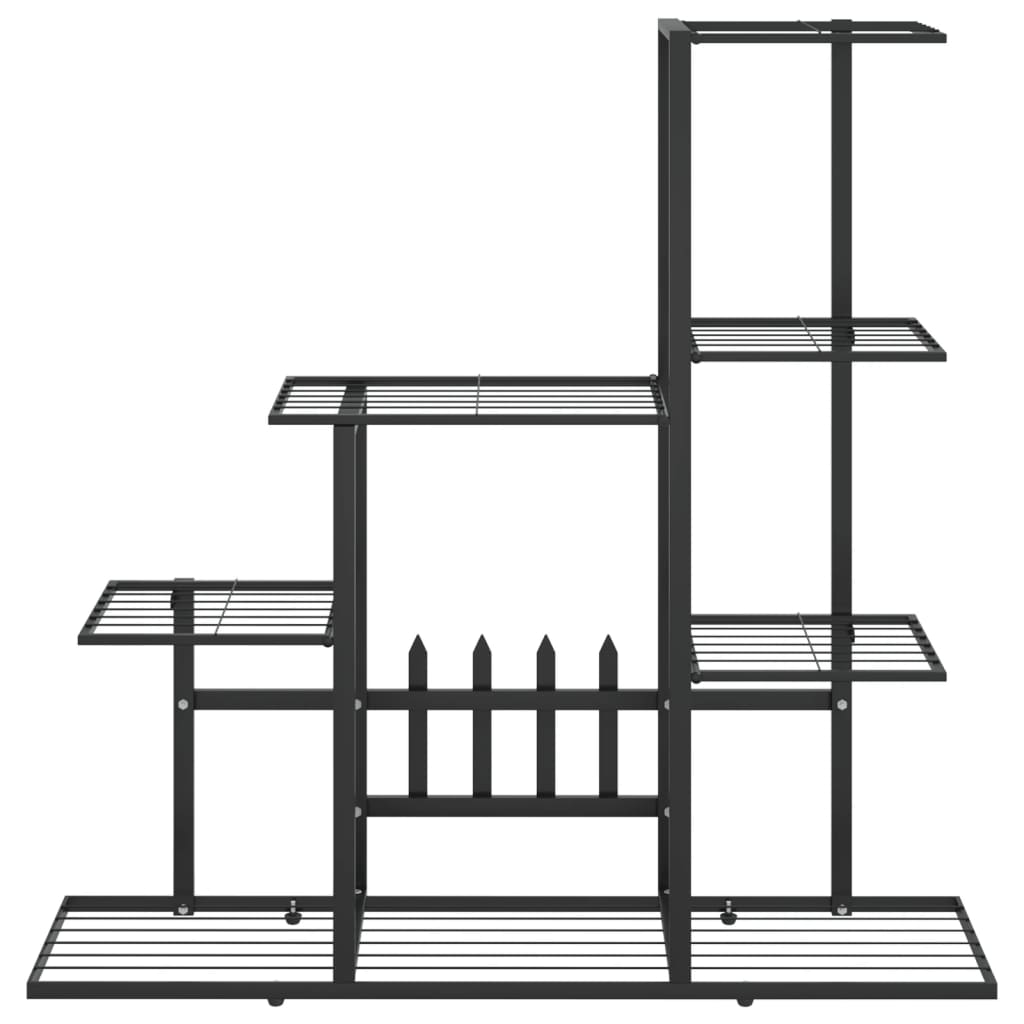 Portapiante 94,5x25x88 cm Nero in Metallo 336112