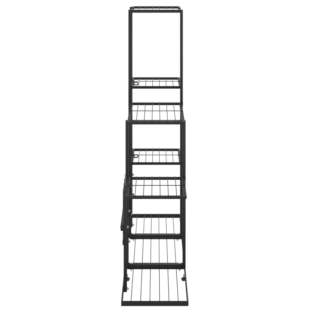 Portapiante 94,5x25x88 cm Nero in Metallo 336112