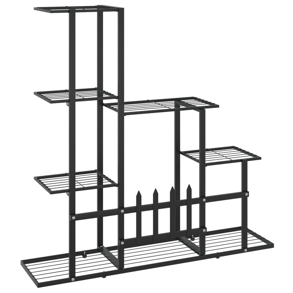 Portapiante 94,5x25x88 cm Nero in Metallo 336112