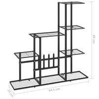 Portapiante 94,5x25x88 cm Nero in Metallo 336112