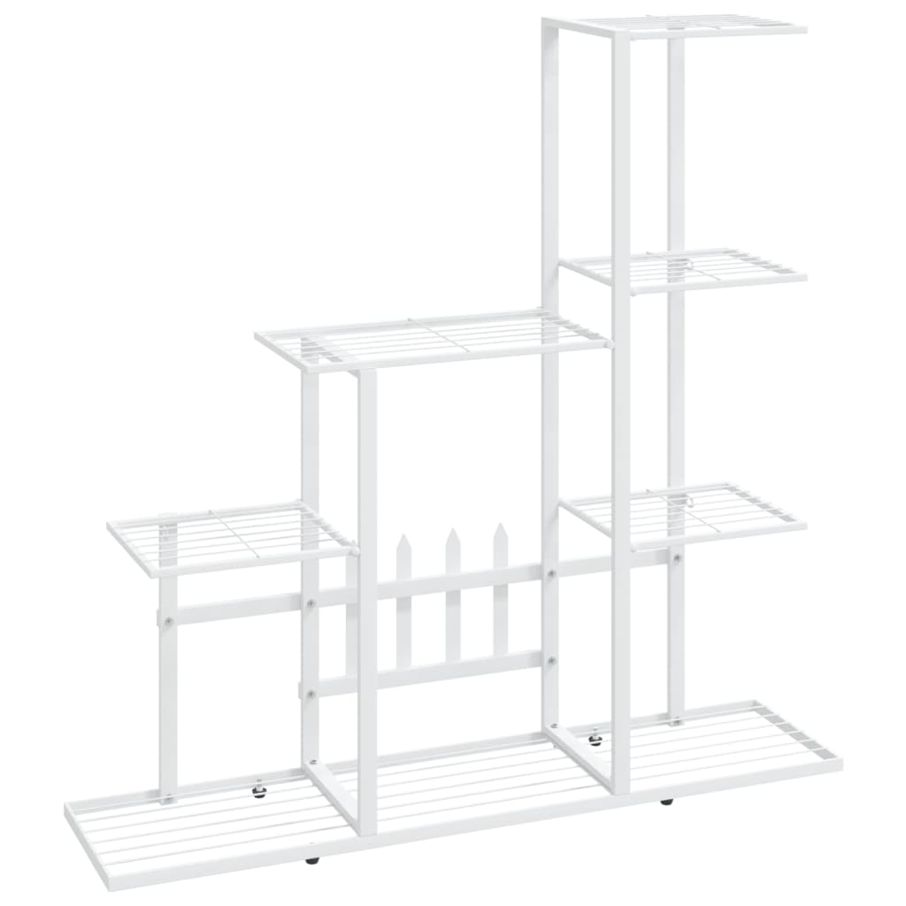 Portapiante 94,5x25x88 cm Bianco in Metallo 336113