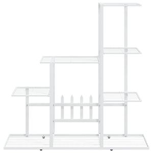 Portapiante 94,5x25x88 cm Bianco in Metallo 336113