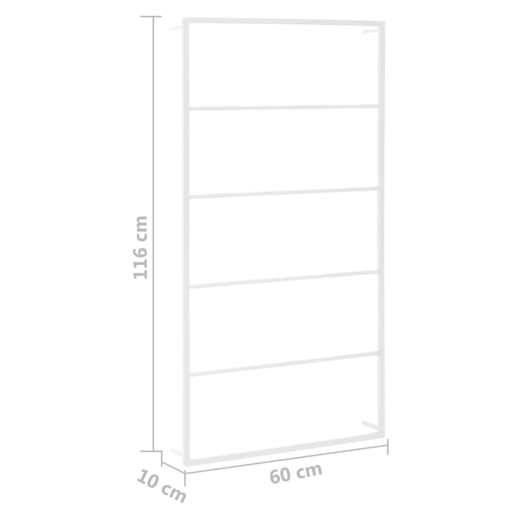 Portasciugamani Bianco 60x10x116 cm in Acciaio cod mxl 59266