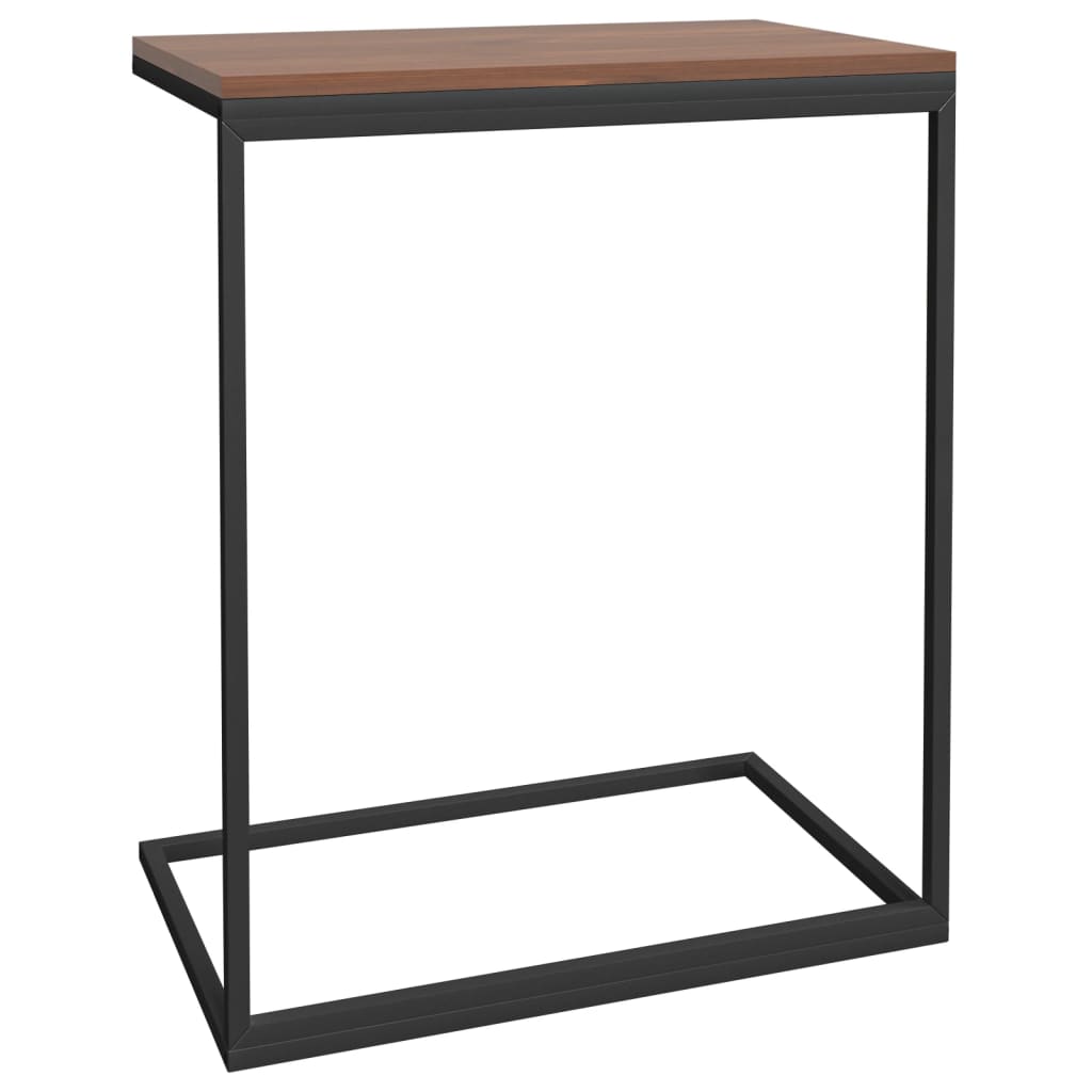 Tavolino da Salotto Nero 55x35x66 cm in Legno Multistrato 336132