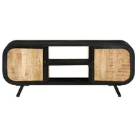 Mobile Porta TV 110x30x45 cm in Legno Massello di Mango Grezzo cod mxl 34041