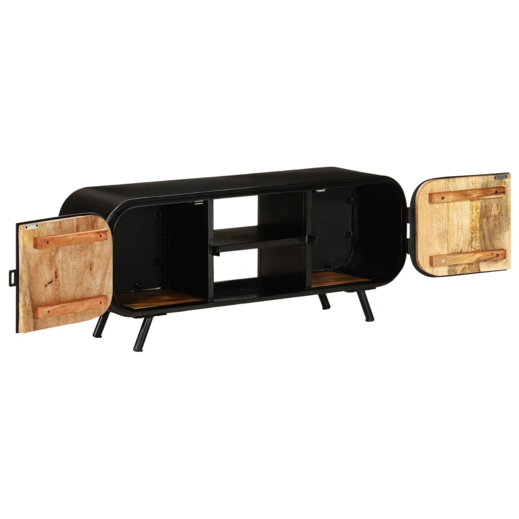 Mobile Porta TV 110x30x45 cm in Legno Massello di Mango Grezzo cod mxl 34041