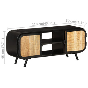 Mobile Porta TV 110x30x45 cm in Legno Massello di Mango Grezzo cod mxl 34041