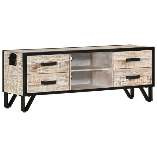 Mobile Porta TV 110x30x41 cm in Legno Massello di Acacia cod mxl 16838