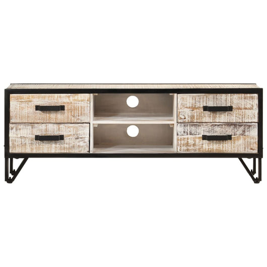 Mobile Porta TV 110x30x41 cm in Legno Massello di Acacia cod mxl 16838