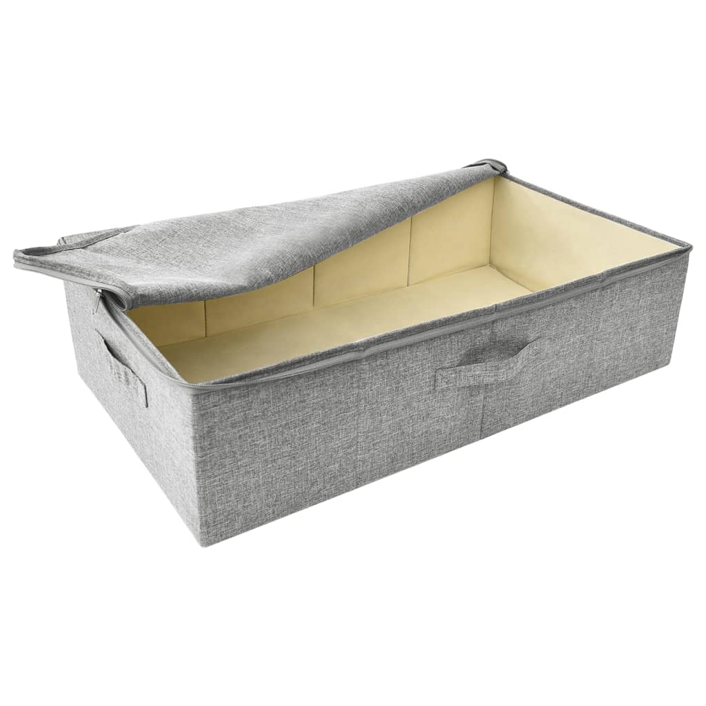 Scatole Portaoggetti 2 pz in Tessuto 70x40x18 cm Grigio  cod mxl 39833