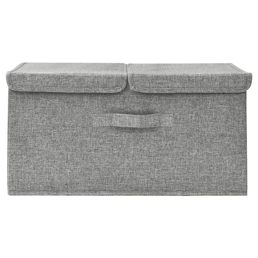 Scatola Portaoggetti in Tessuto 50x30x25 cm Grigio  cod mxl 41734