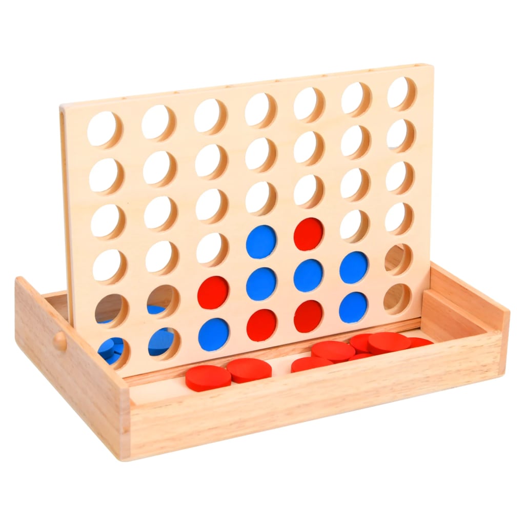 Gioco da Tavolo Forza 4 24x15x4 cm in Legno Massello 93272