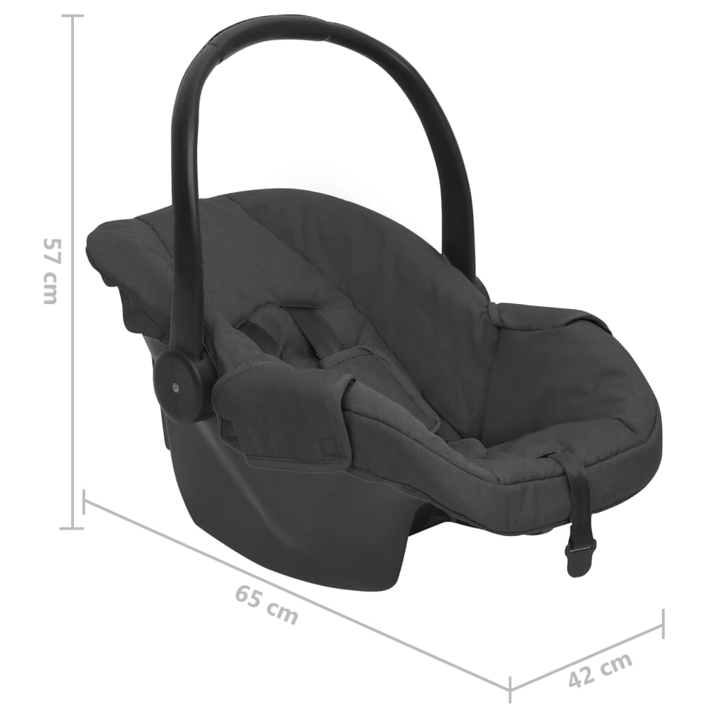 Seggiolino per Auto Antracite 42x65x57 cm 10312