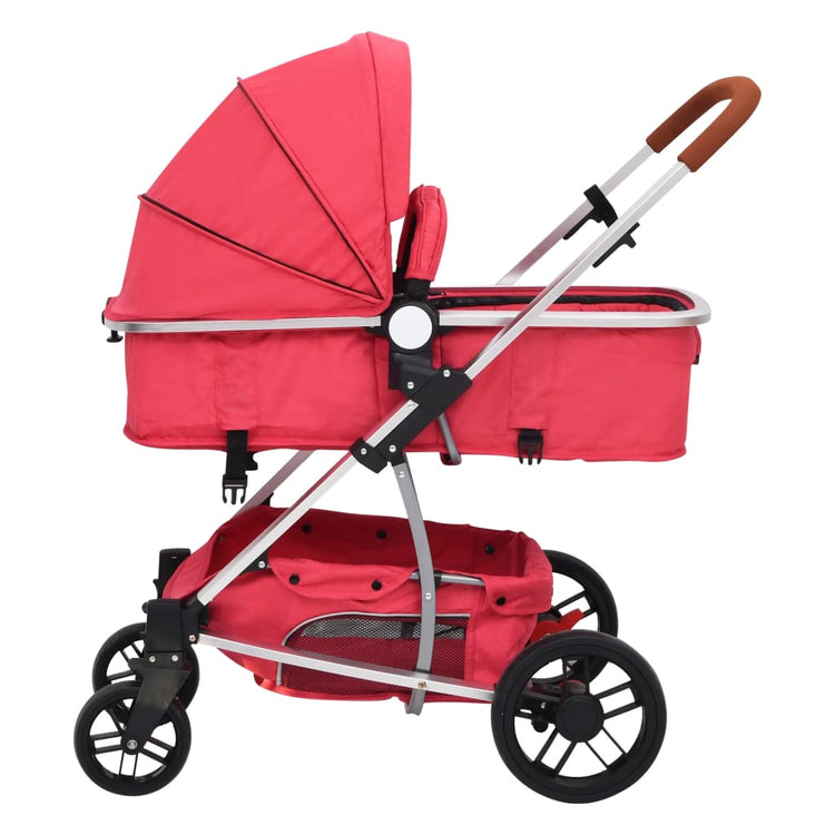 Passeggino 3 in 1 Rosso in Alluminio 10321