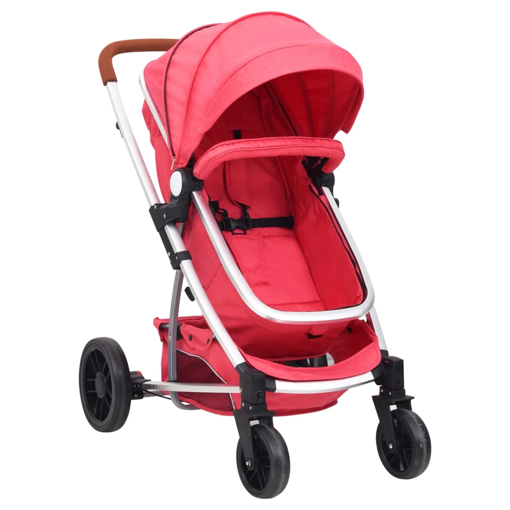 Passeggino 3 in 1 Rosso in Alluminio 10321