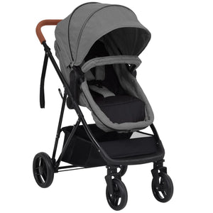 Passeggino 3 in 1 Grigio Chiaro e Nero in Acciaio cod mxl 74222