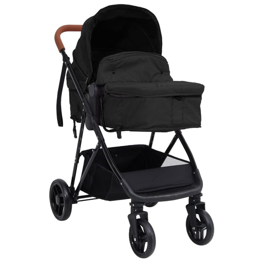 Passeggino 3 in 1 Antracite e Nero in Acciaio cod mxl 78339