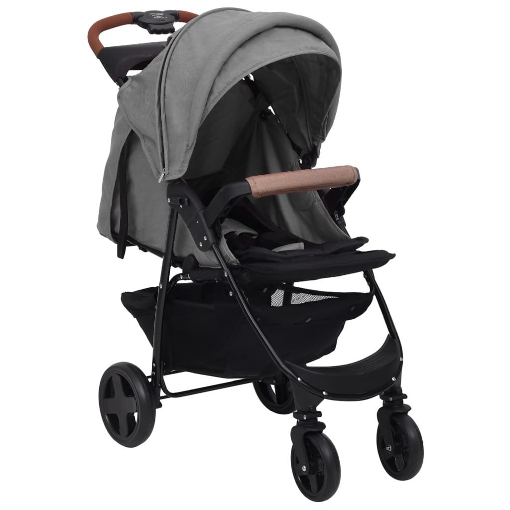 Passeggino 2 in 1 Grigio Chiaro in Acciaio cod mxl 66942