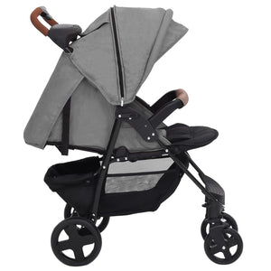 Passeggino 2 in 1 Grigio Chiaro in Acciaio cod mxl 66942