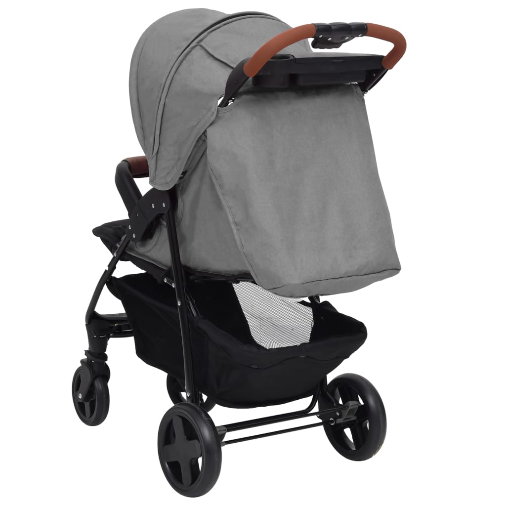 Passeggino 2 in 1 Grigio Chiaro in Acciaio cod mxl 66942