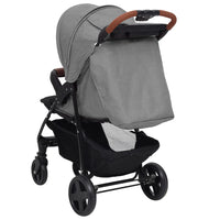 Passeggino 2 in 1 Grigio Chiaro in Acciaio cod mxl 66942