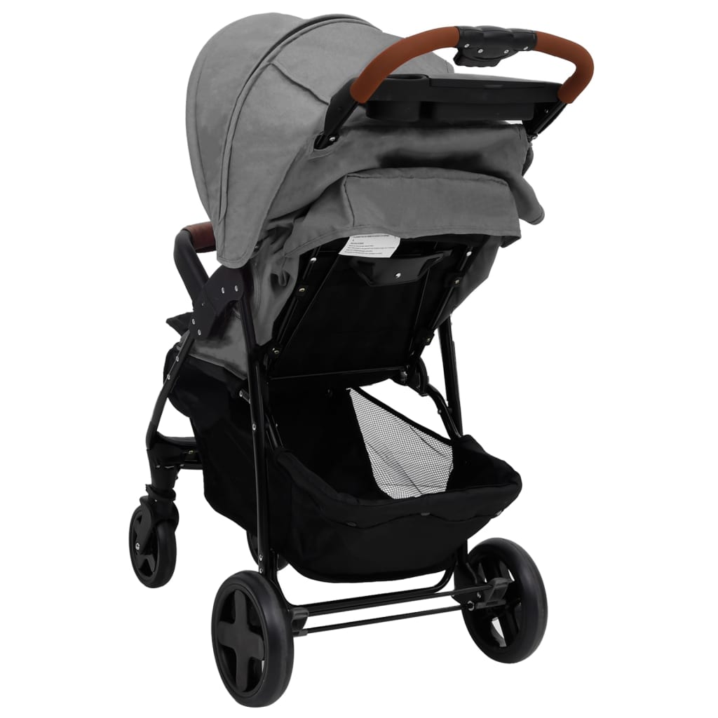 Passeggino 2 in 1 Grigio Chiaro in Acciaio cod mxl 66942