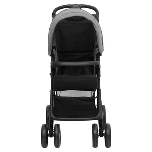 Passeggino 2 in 1 Grigio Chiaro e Nero in Acciaiocod mxl 94936