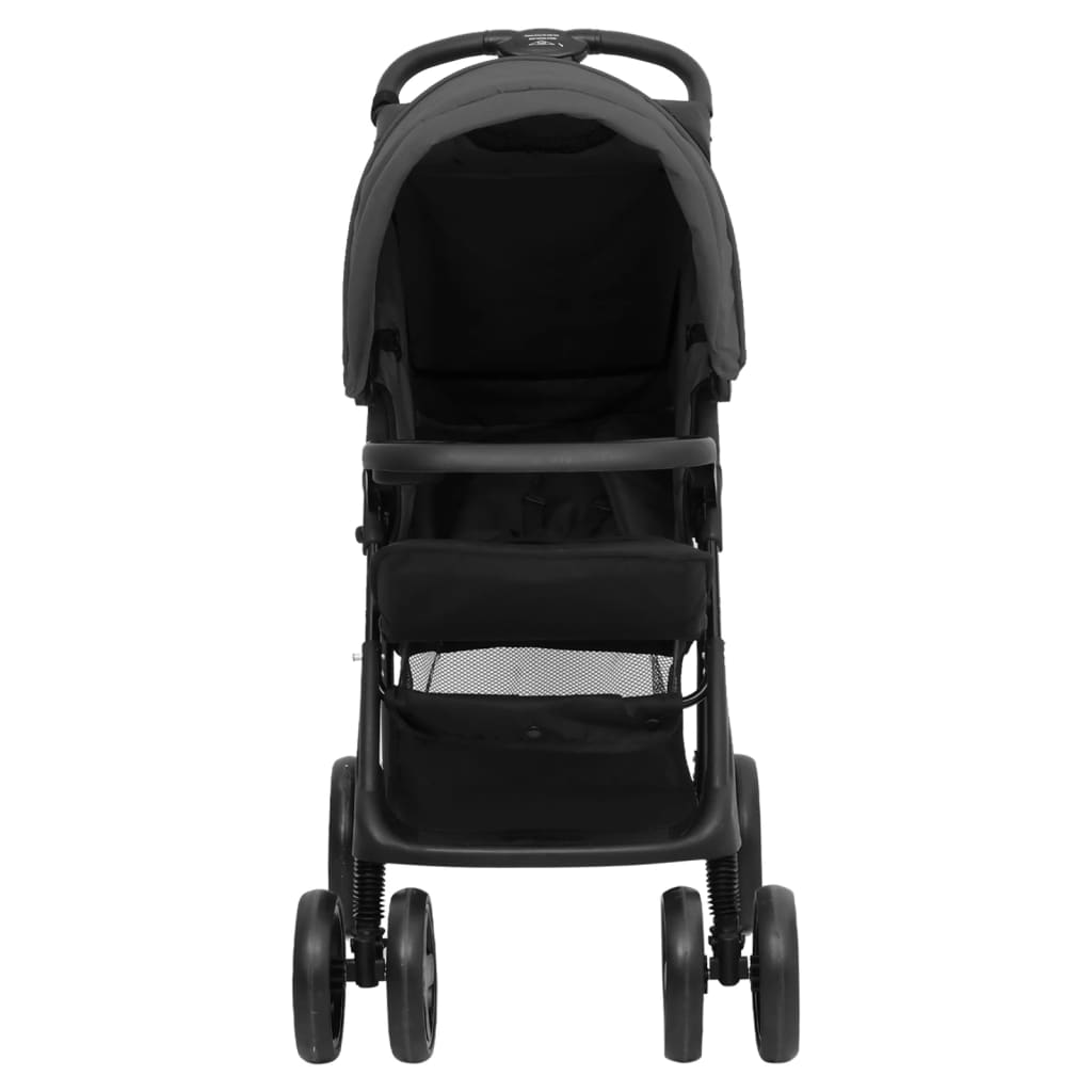 Passeggino 3 in 1 Grigio Scuro e Nero in Acciaio cod mxl 77491