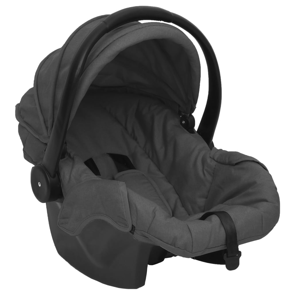 Passeggino 3 in 1 Grigio Scuro e Nero in Acciaio cod mxl 77491