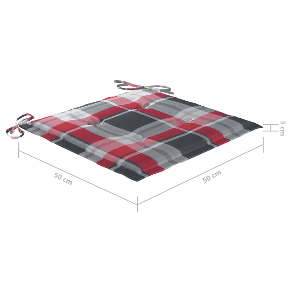 Sedie da Pranzo da Esterni con Cuscini 4 pz Massello di Acacia cod mxl 8569