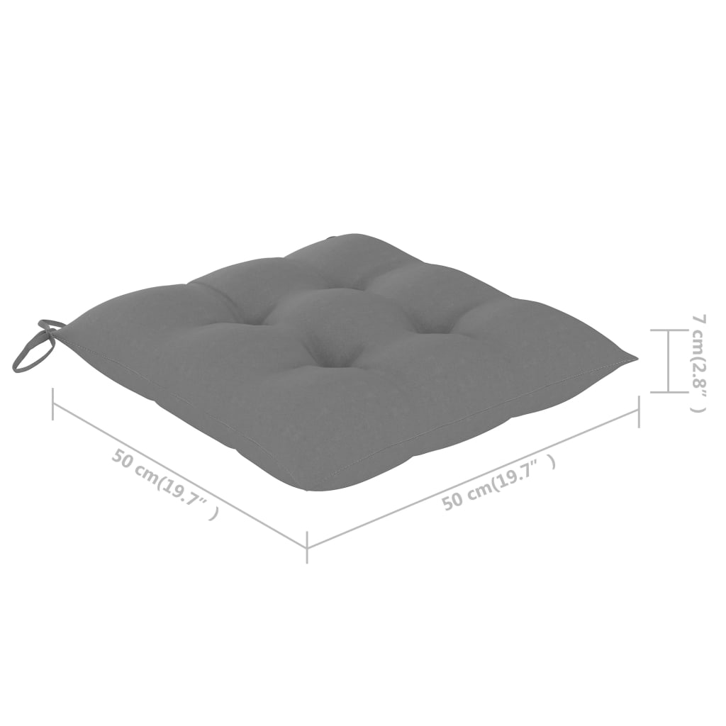 Sedie da Pranzo da Esterni con Cuscini 4 pz Massello di Acacia cod mxl 12868