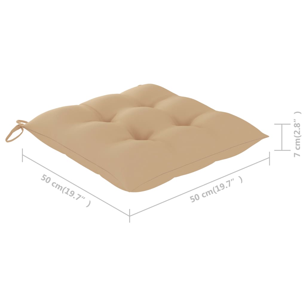 Sedie da Pranzo da Esterni con Cuscini 6 pz Massello di Acacia cod mxl 8577