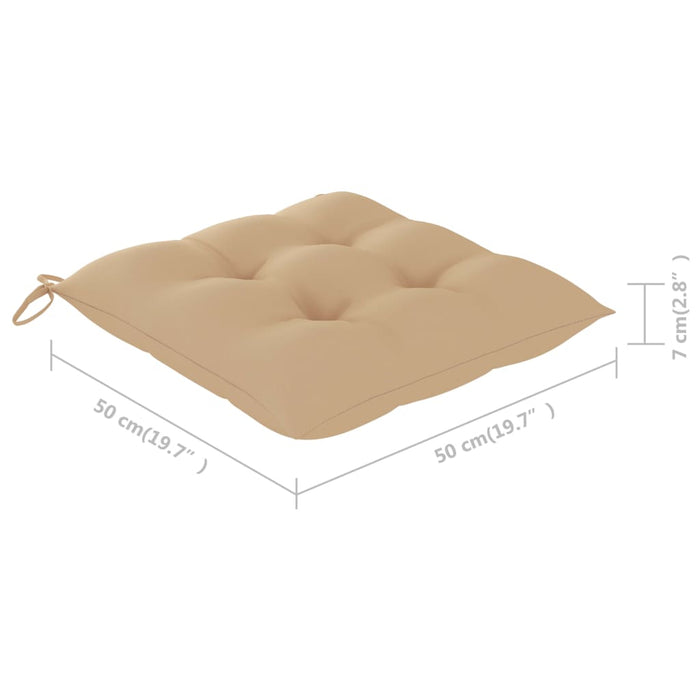 Sedie da Pranzo da Esterni con Cuscini 6 pz Massello di Acacia cod mxl 8577