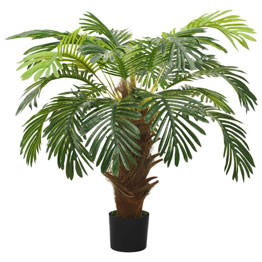 Palma Cycas Artificiale con Vaso 90 cm Verde 336306