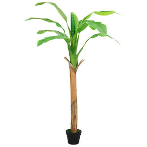 Albero di Banane Artificiale con Vaso 180 cm Verde cod mxl 77109