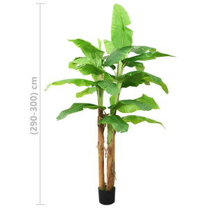 Albero di Banane Artificiale con Vaso 300 cm Verde cod mxl 68696