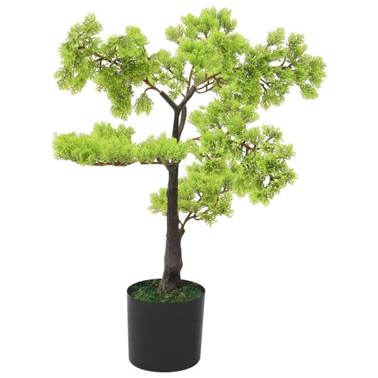 Bonsai di Cipresso Artificiale con Vaso 60 cm Verde cod mxl 68861