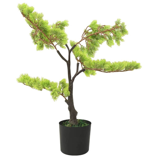 Bonsai di Cipresso Artificiale con Vaso 60 cm Verde cod mxl 68861