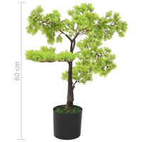 Bonsai di Cipresso Artificiale con Vaso 60 cm Verde 336319