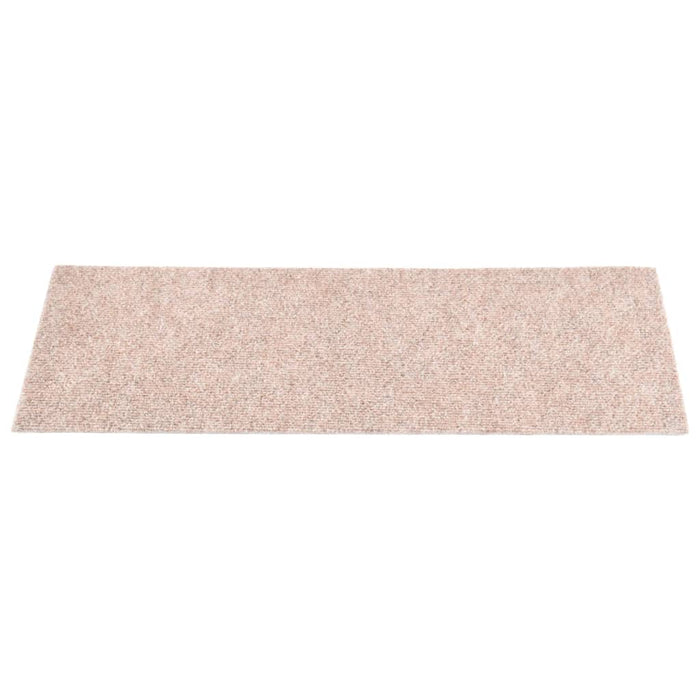 Tappeti Adesivi Rettangolari per Scale 15 pz 60x25 cm Nocciola 326912