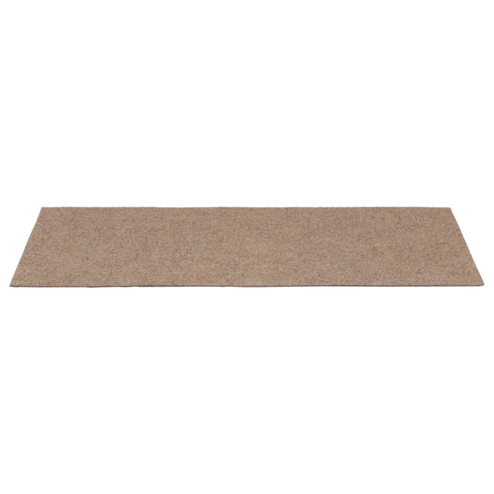 Tappeti Adesivi Rettangolari per Scale 15 pz 60x25 cm Nocciola 326912