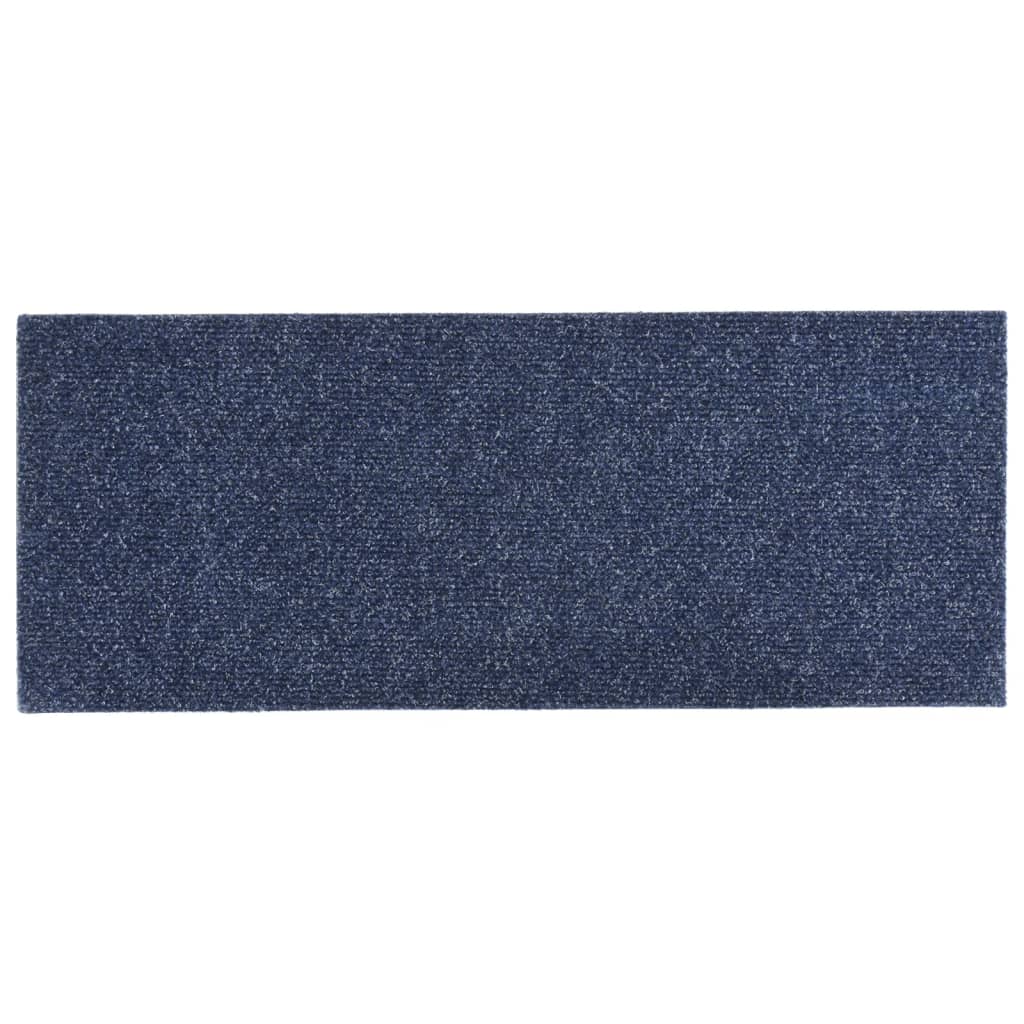 Tappeti Adesivi Rettangolari per Scale 15pz 60x25 cm Grigio Blu 326917