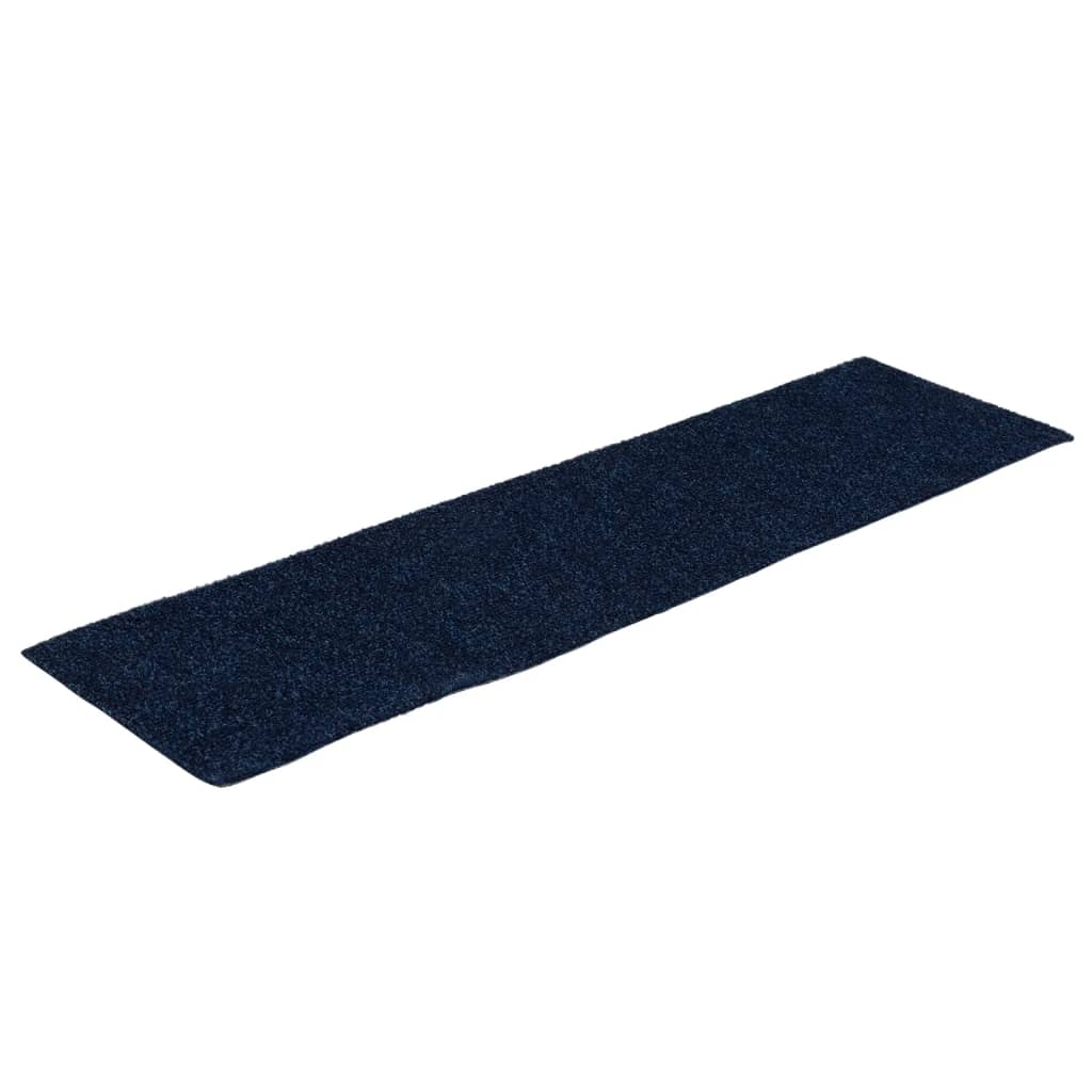 Tappeti Adesivi Rettangolari per Scale 15 pz 76x20 cm Blu cod mxl 69540