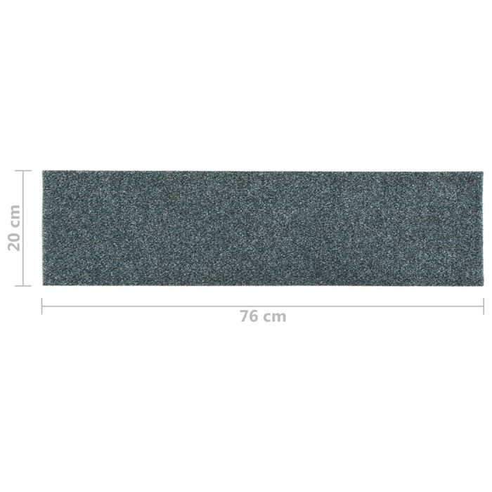 Tappeti Adesivi Rettangolari per Scale 15 pz 76x20 cm Verdi 326935