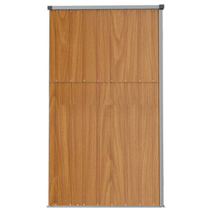 Capanno per Attrezzi Marrone 161x89x161 cm in Acciaio Zincato 316212