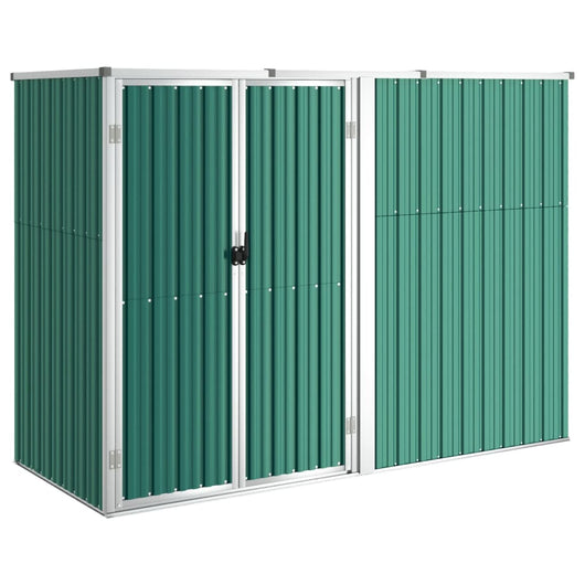 Capanno per Attrezzi Verde 225x89x161 cm Acciaio Zincato cod mxl 65813