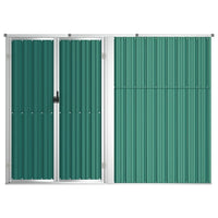 Capanno per Attrezzi Verde 225x89x161 cm Acciaio Zincato cod mxl 65813