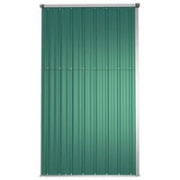 Capanno per Attrezzi Verde 225x89x161 cm Acciaio Zincato cod mxl 65813